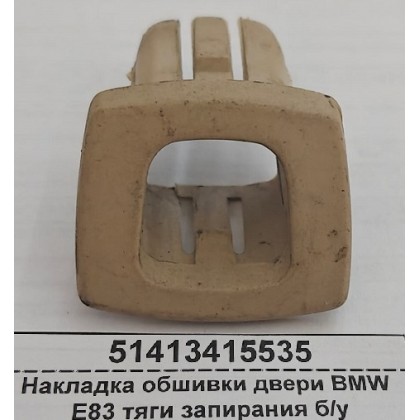 Накладка обшивки двери BMW E83 тяги запирания б/у