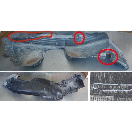 Подкрылок BMW E46 Compact ПЛ /дефект/ б/у