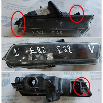 Фара противотуманная BMW E82 E88 -03.11 Л б/у