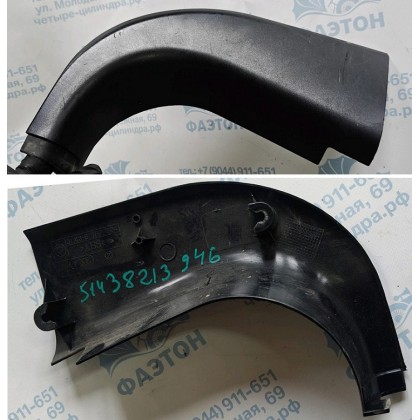 Обшивка пространства для ног BMW E46 пассажира П черная б/у