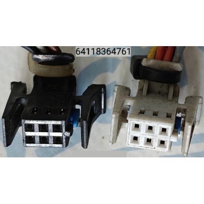 Разъем BMW 6-пиновый сервопривода отопителя E32 E34 E36 б/у