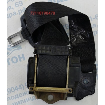 Ремень безопасности BMW E39 задний черный б/у