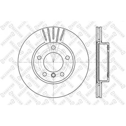 Диск тормозной BMW E36 E46 передний 286*22