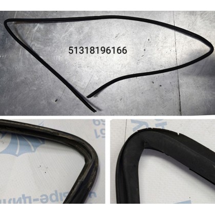 Уплотнитель стекла заднего BMW E46 верхний б/у Уплотнитель стекла заднего BMW E46 верхний б/у